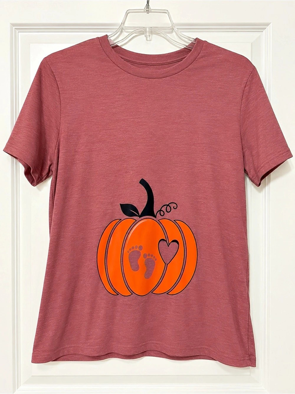 Pumpkin maternity shirt